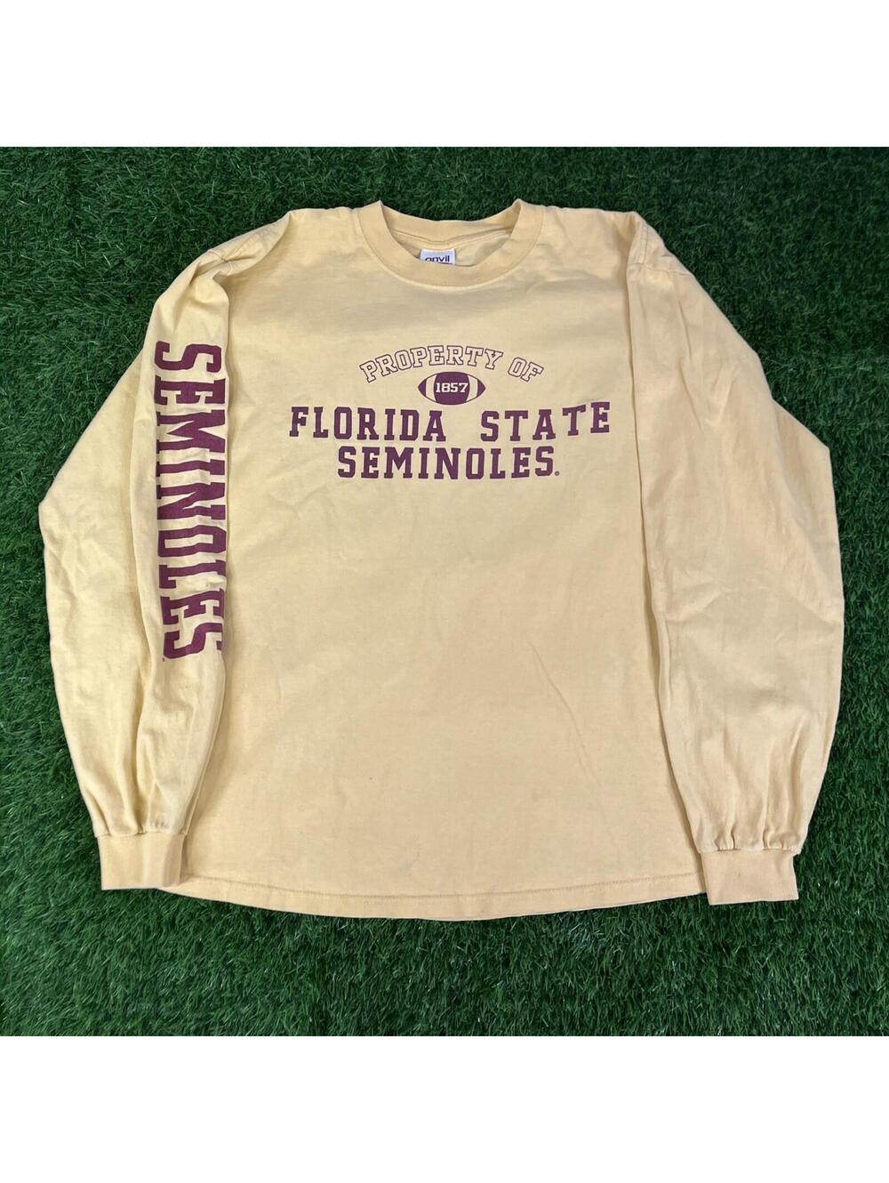 Vintage Anvil Florida State Seminoles Sweatshirt Men's L Long Sleeve USA T-Shirt
